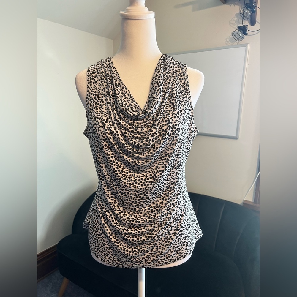 Leopard Calvin Klein Print Sleeveless Top